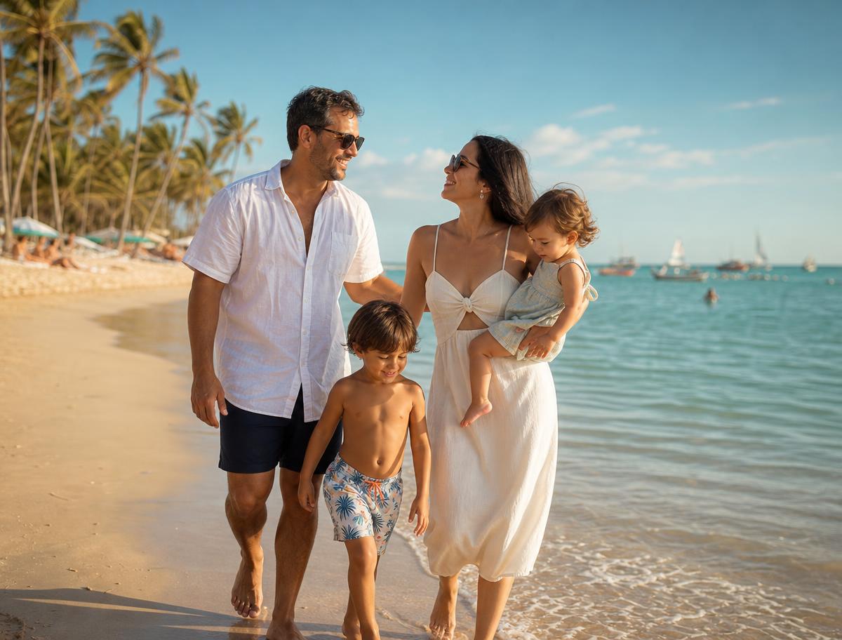 Família em Porto de Galinhas