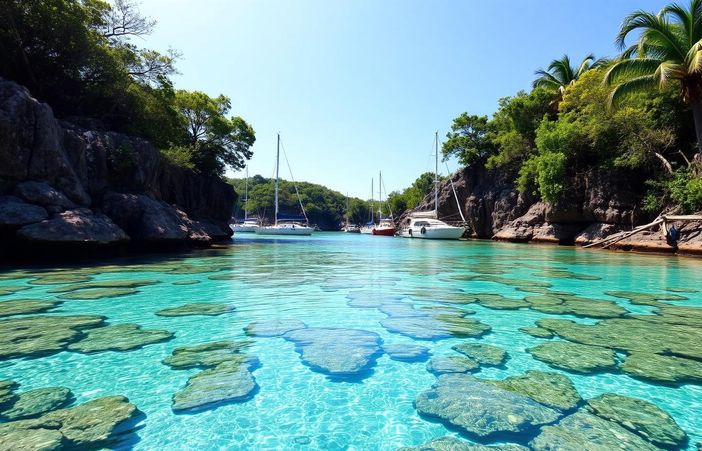 Piscinas naturais de águas mornas e transparentes em Porto de Galinhas